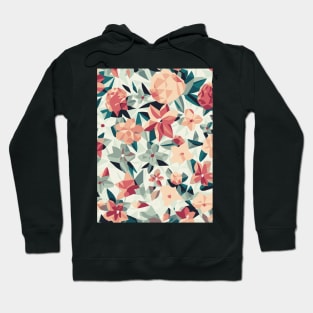 Floral Pattern Polygon style: Abstract Polygonal Botanics Hoodie